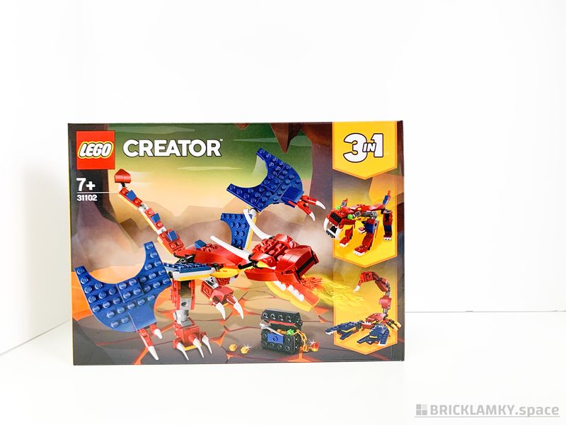 「レゴ クリエイター ファイヤー・ドラゴン 31102」の箱