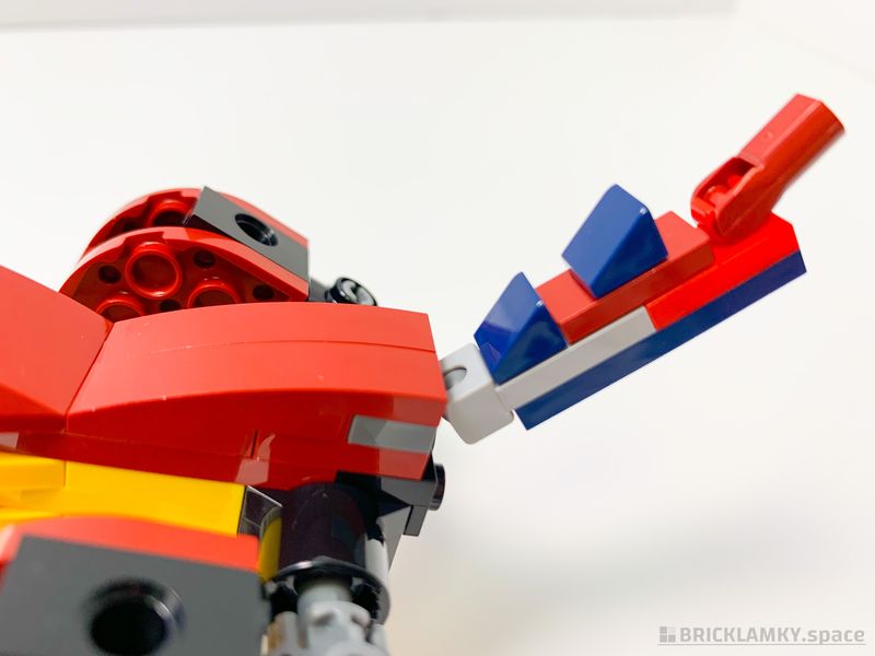 「レゴ クリエイター ファイヤー・ドラゴン 31102」のサーベルタイガーの尻尾