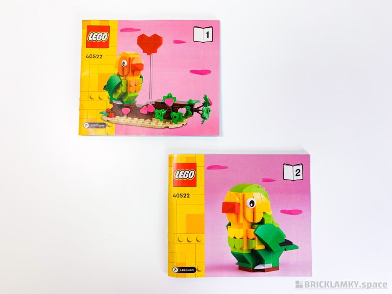 レゴ40522バレンタインラブバードの組立説明書