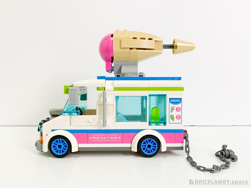 「レゴシティ 60314 アイスクリームトラックを追え」のアイスクリームトラックの左側