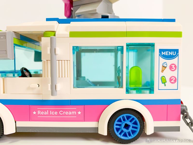 「レゴシティ 60314 アイスクリームトラックを追え」のアイスクリームトラックの窓