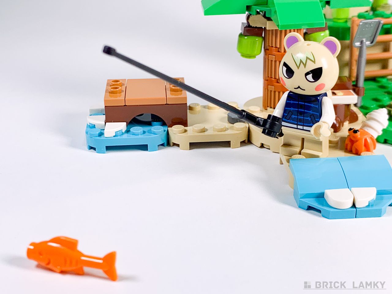 レゴ どうぶつの森の釣りをするジュン